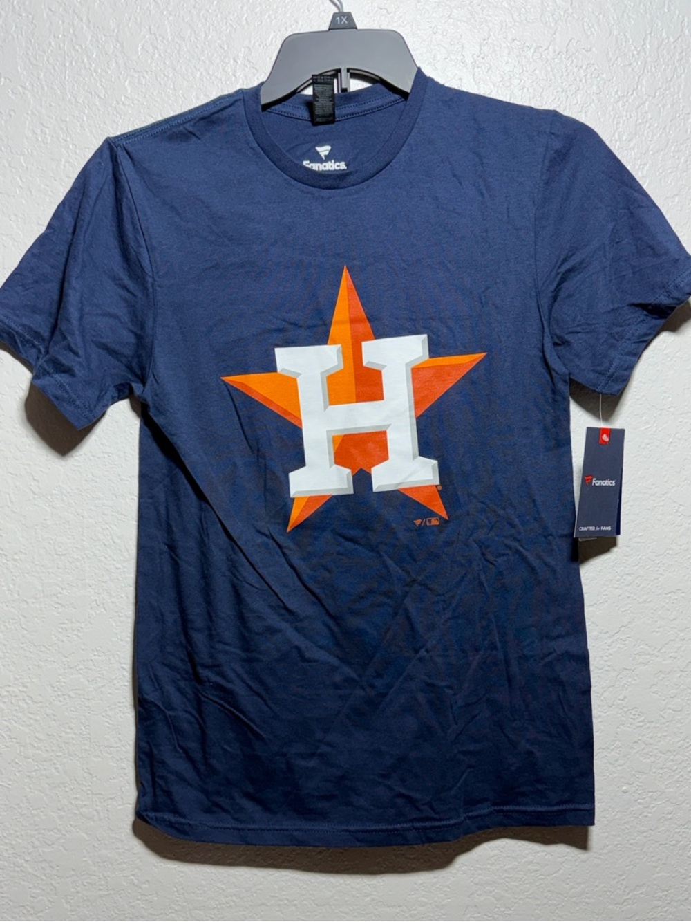 Houston Astros #27 Altuve Navy Tee with Orange Star Logo